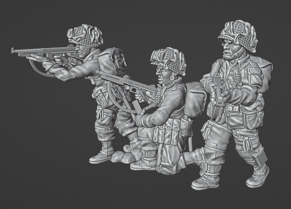 US Army Airborne SMG Team by Colonel Muller