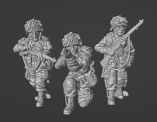 US Army Airborne Rifle Team 4 Firing by Colonel Muller