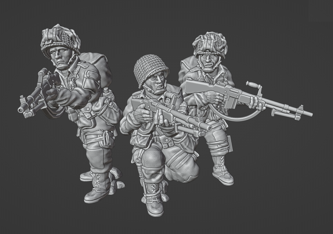 US Army Airborne BAR Team by Colonel Muller