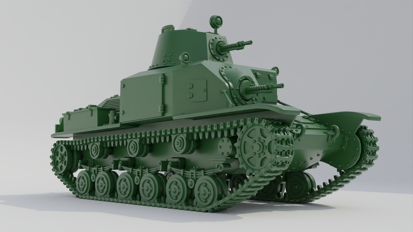 Type 92 Jyu-Sokosha (early) Tankette by Wargame3D