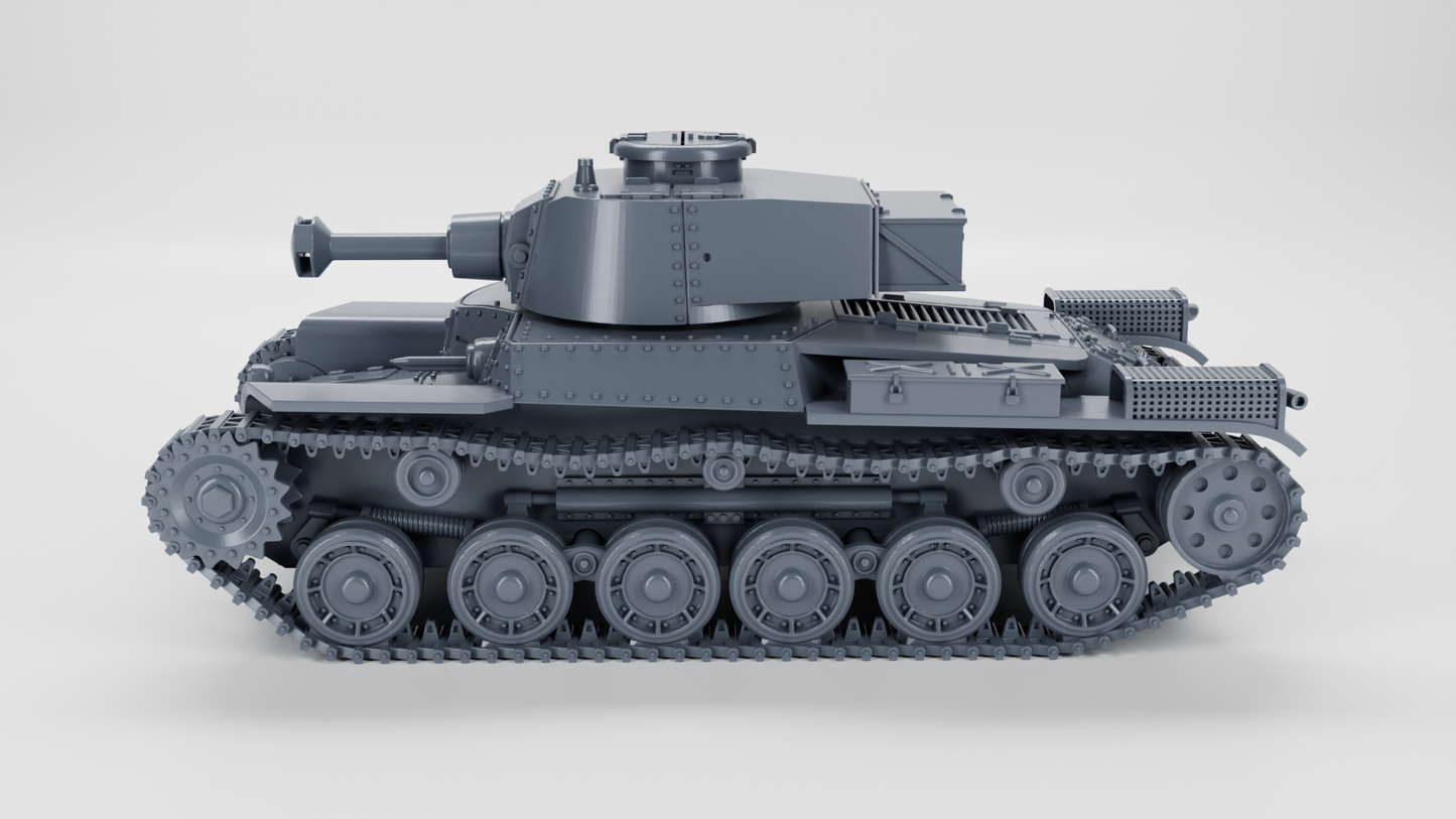 Type 97 Shinhoto Chi-Ha (120mm) Tank by Wargame3D