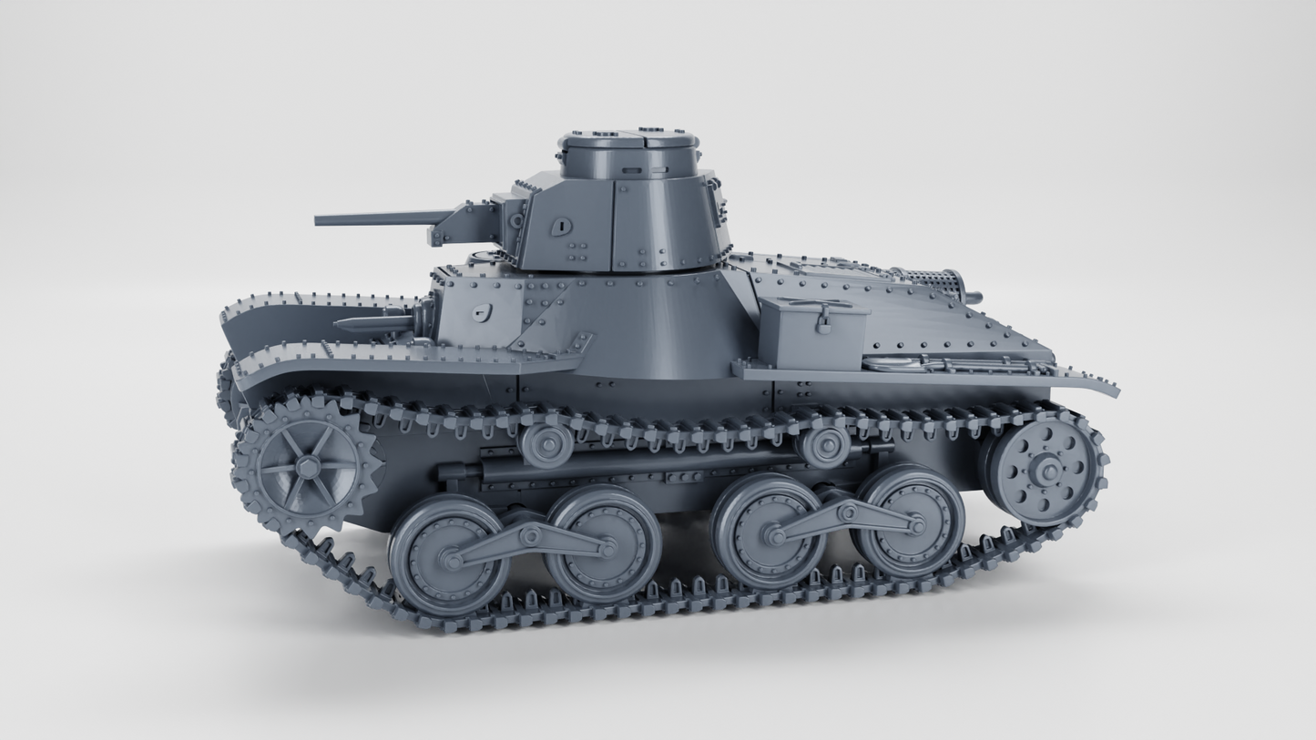 Type 95 Ha-Go Tank by Wargame3D