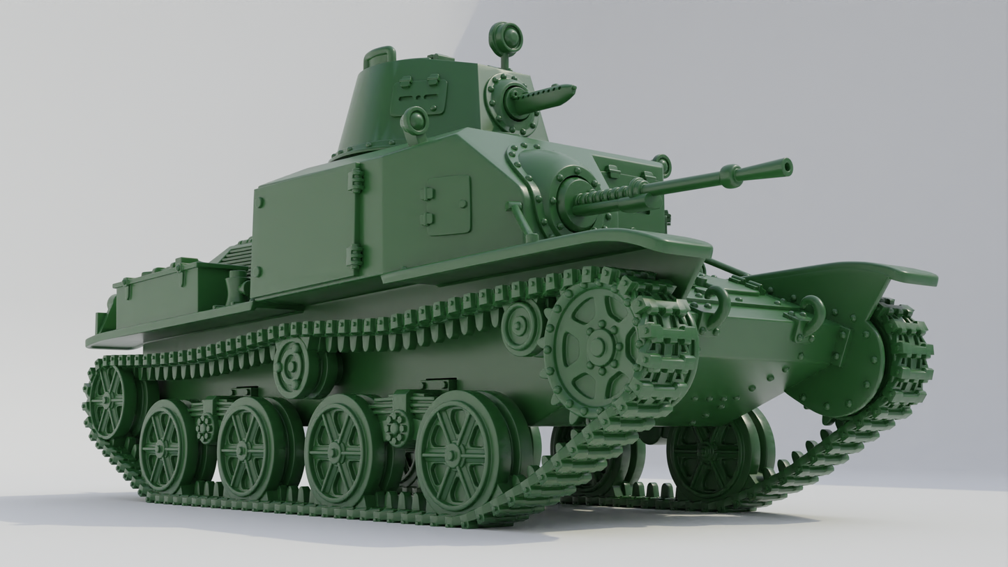 Type 92 Jyu-Sokosha (Late) Tankette by Wargame3D