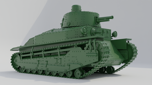 Type 89 I-Go Type A Tank by Wargame3D