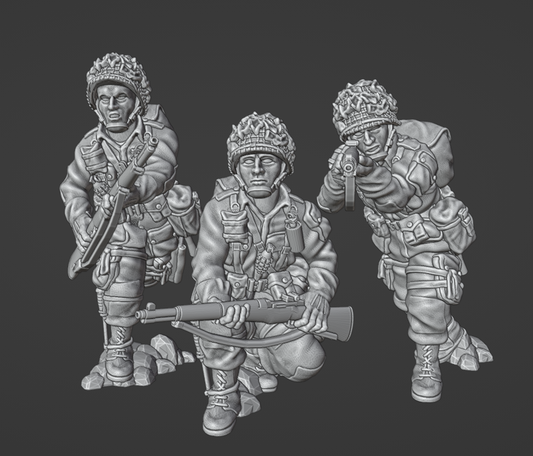 US Army Airborne Rifle Team 2 Firing by Colonel Muller