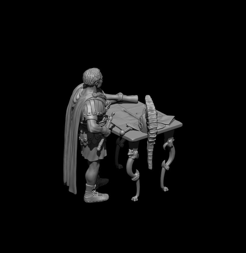Julius Caesar with Table