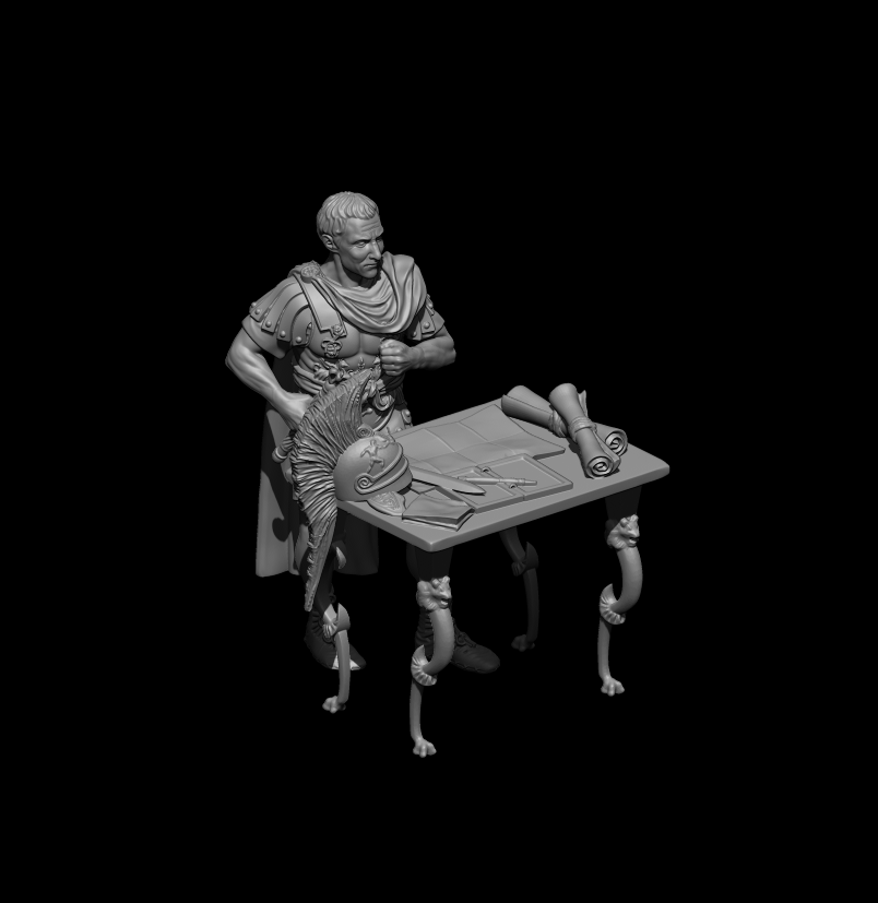 Julius Caesar with Table