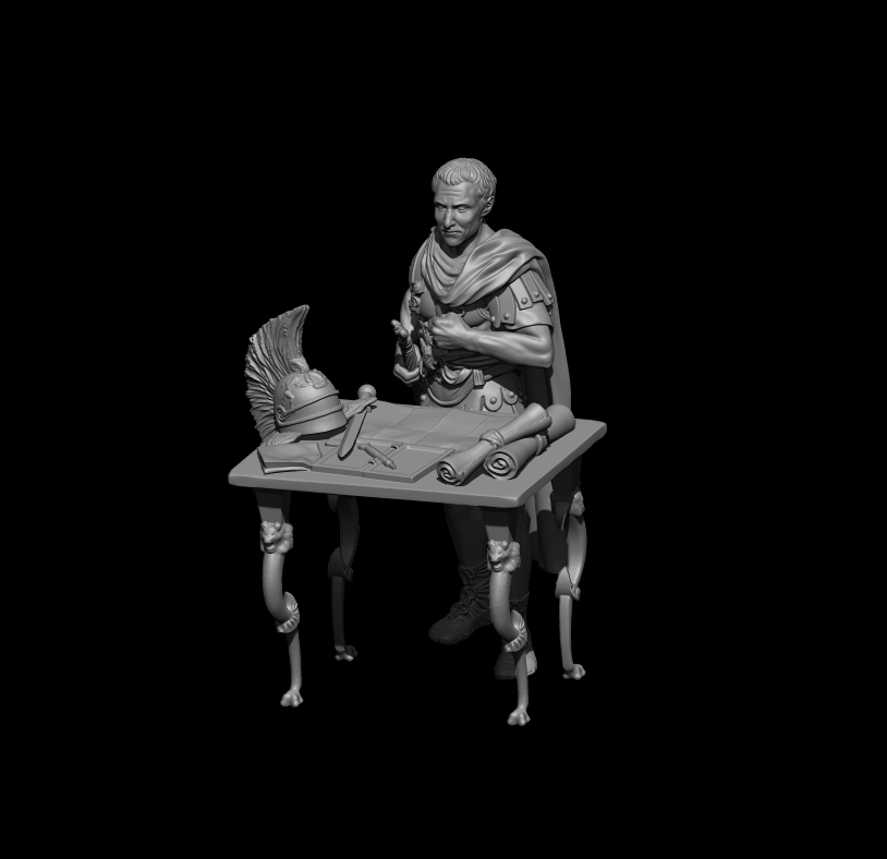 Julius Caesar with Table
