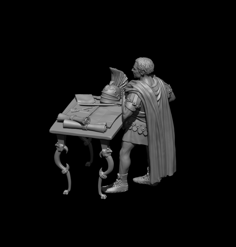 Julius Caesar with Table