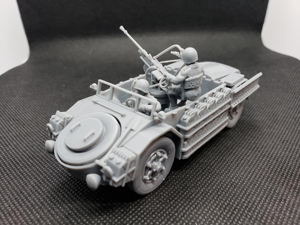 Italian AS42 Sahariana with Breda AA Gun