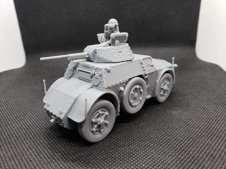 Italian Autoblinda 41 Armored Car.