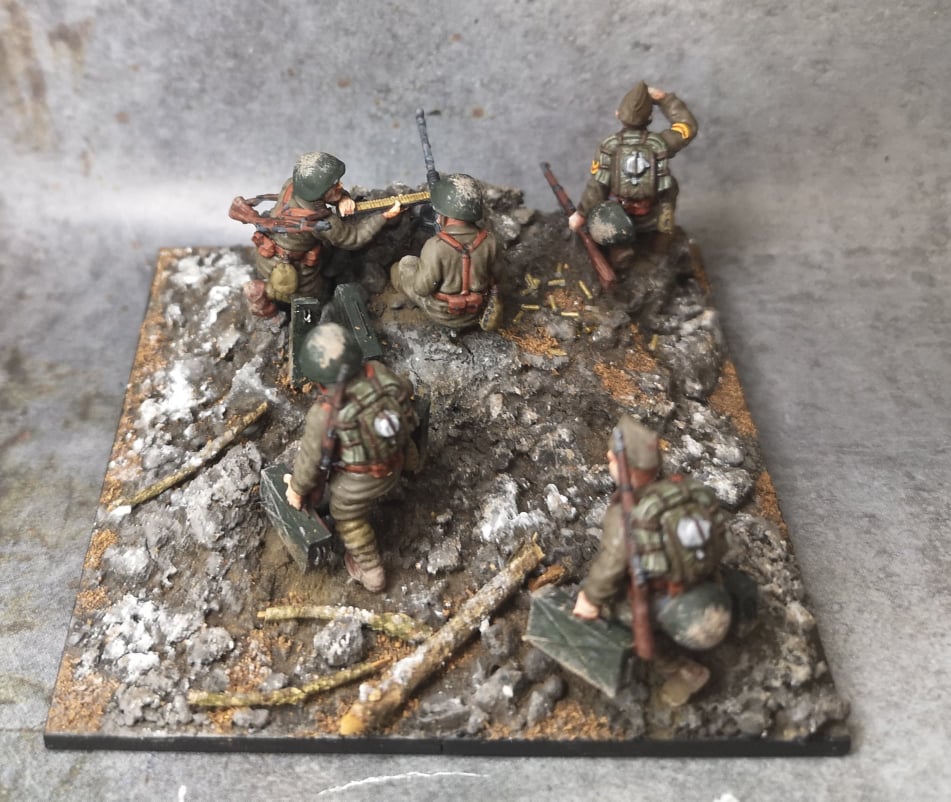 Hellenic Army Hotchkiss M1914 Machine Gun Team
