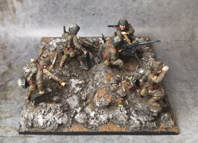 Hellenic Army Hotchkiss M1914 Machine Gun Team