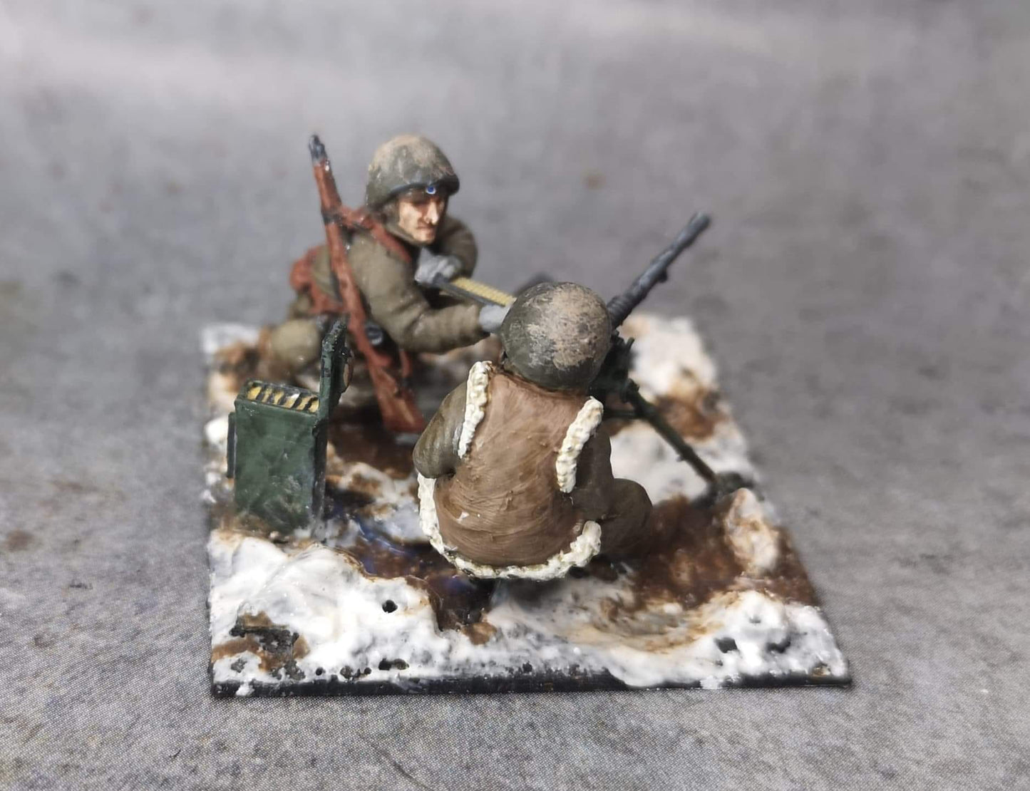 Hellenic Army Hotchkiss M1914 Machine Gun Team (Winter)