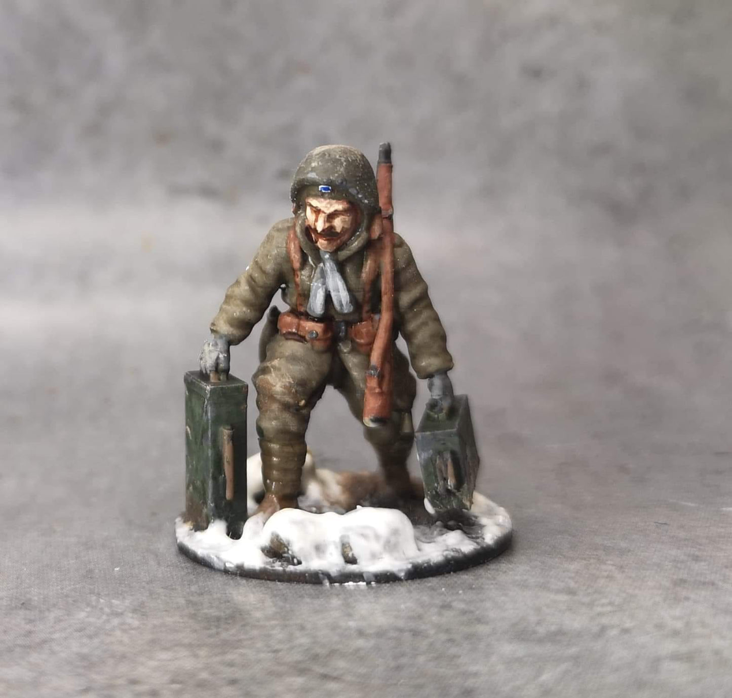 Hellenic Army Hotchkiss M1914 Machine Gun Team (Winter)