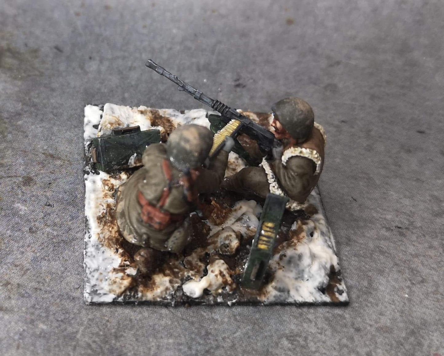Hellenic Army Hotchkiss M1914 Machine Gun Team (Winter)