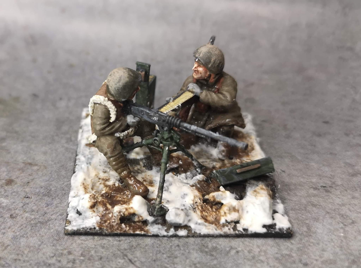 Hellenic Army Hotchkiss M1914 Machine Gun Team (Winter)
