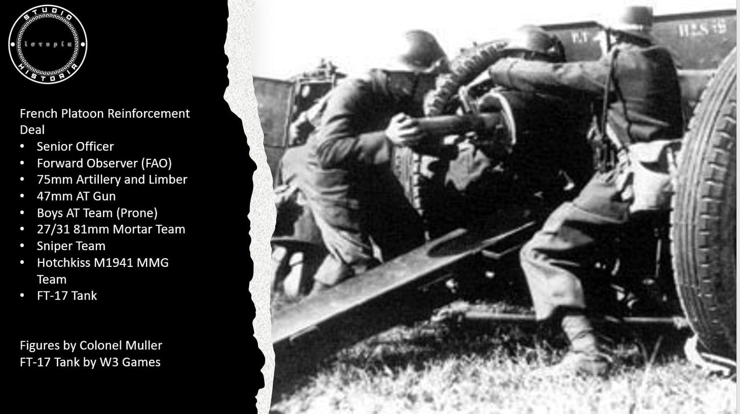 WW2 1940 French Platoon Reinforcements Deal by Colonel Muller