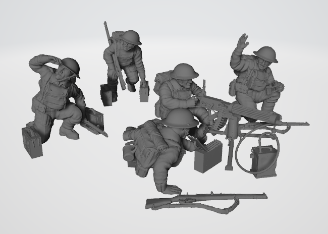 BEF Vickers Machine Gun Team