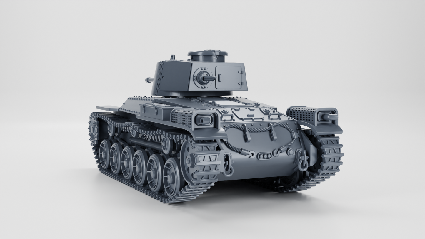 Type 97 Chi-Ha Kai Tank by Wargame3D