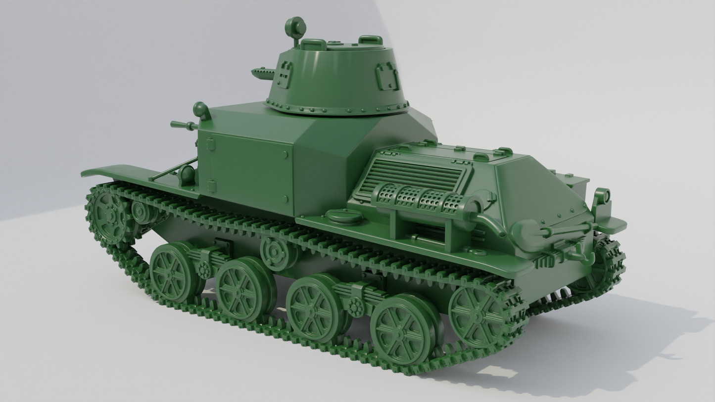 Type 92 Jyu-Sokosha (Late) Tankette by Wargame3D