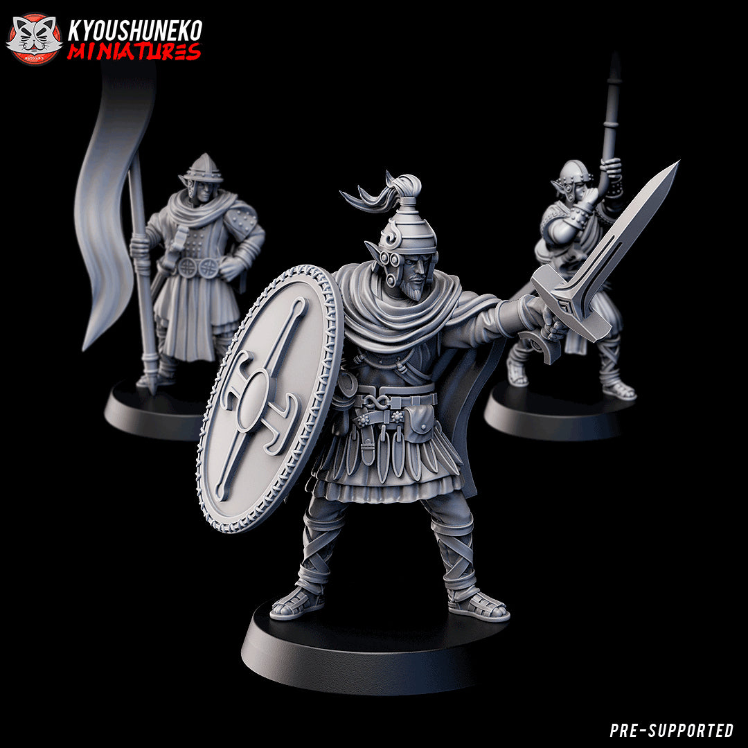 Gaelic Wood Command Group by Kyoushuneko Miniatures