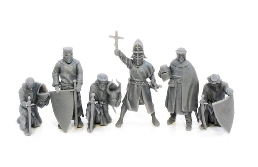 Medieval praying knights