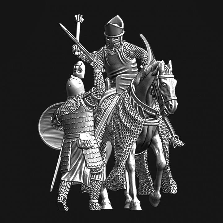 Battle Lake Peipus 1242 - Bishop of Dorpat vs Rus noble warrior.