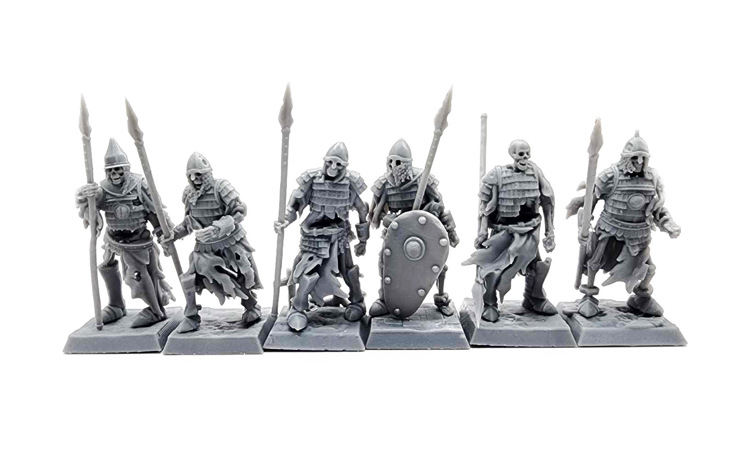Skeleton Boyar Guards with Swords and Spears by Highlands Miniatures