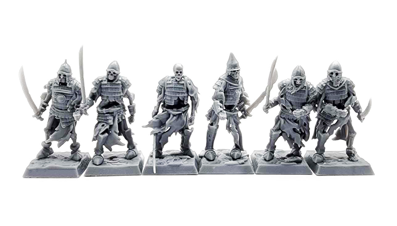Skeleton Boyar Guards with Swords and Spears by Highlands Miniatures