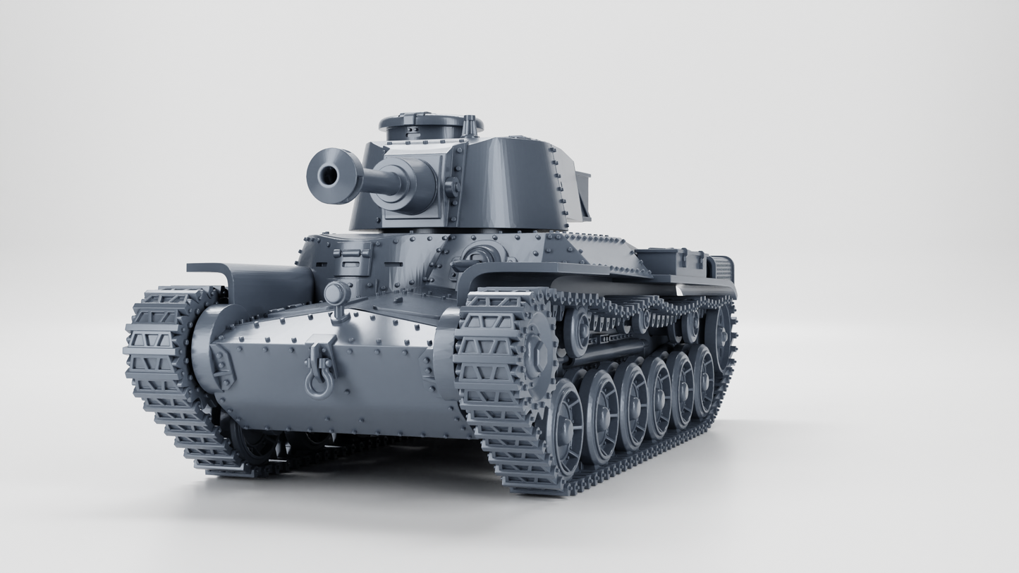 Type 97 Shinhoto Chi-Ha (120mm) Tank by Wargame3D