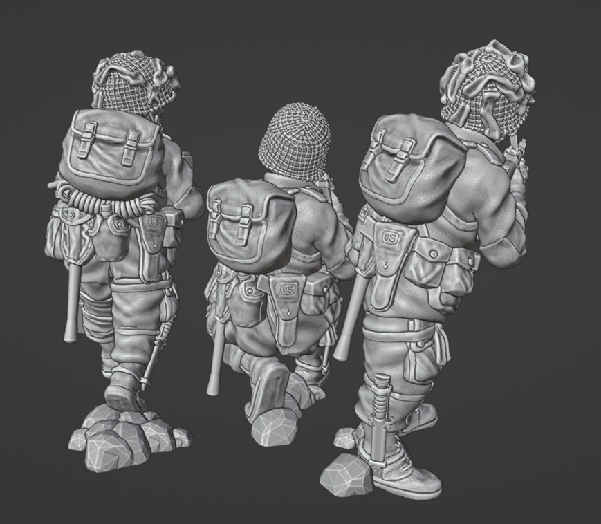 US Army Airborne BAR Team by Colonel Muller