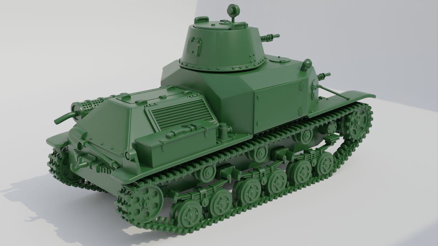 Type 92 Jyu-Sokosha (early) Tankette by Wargame3D