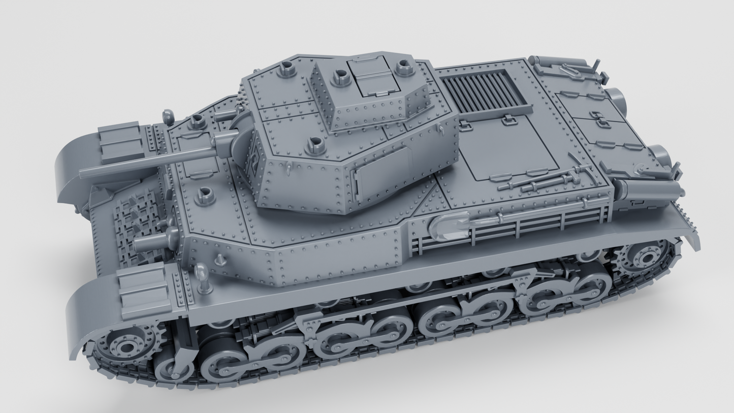 40M Turan I Tank by Wargame3D