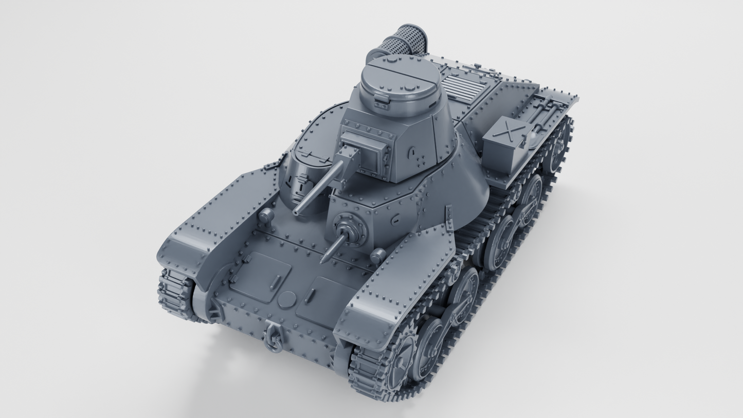 Type 95 Ha-Go Tank by Wargame3D