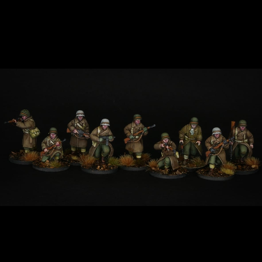 US Late War Great Coat Infantry Squad (10 Man)