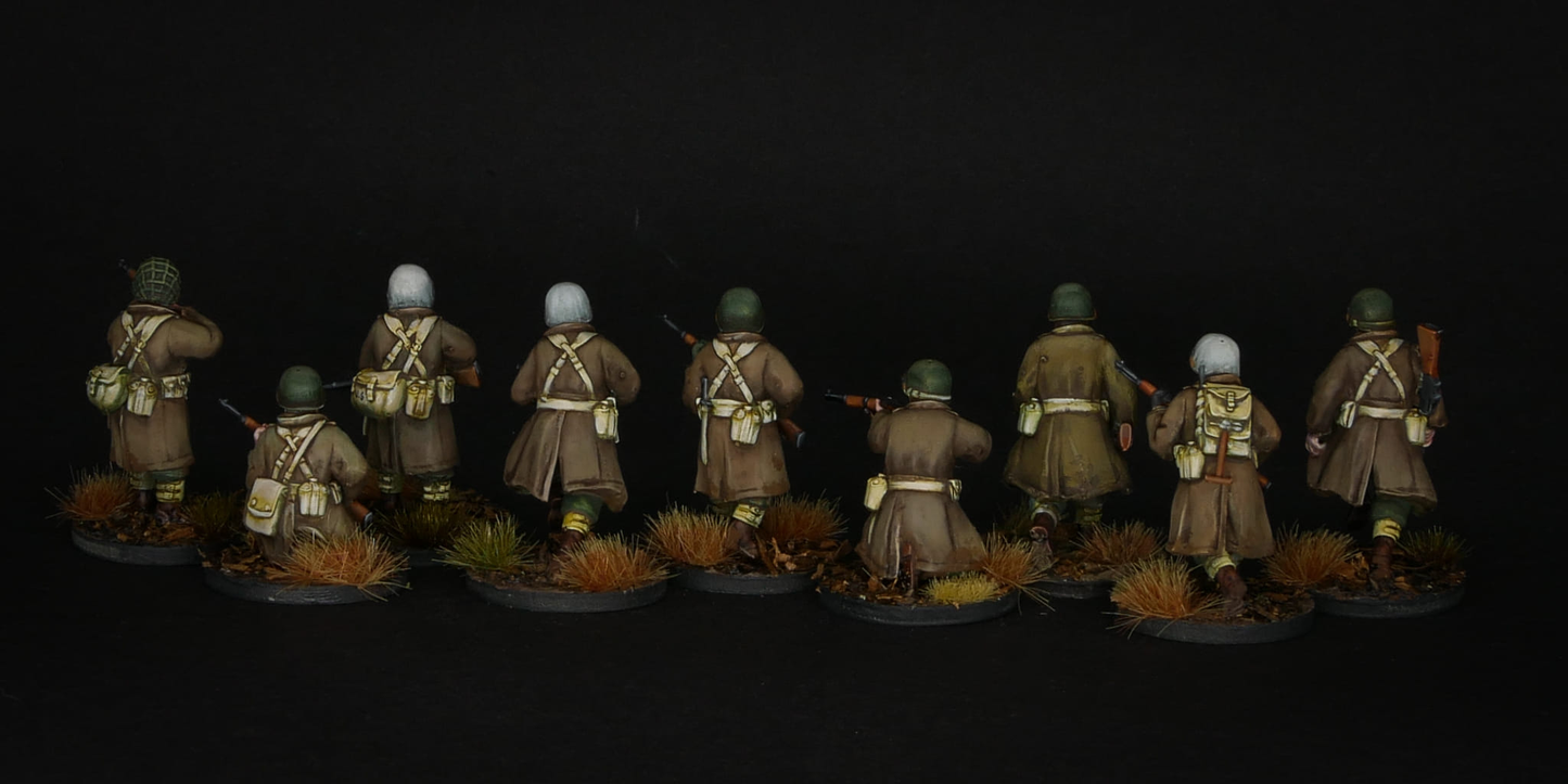US Late War Great Coat Infantry Squad (10 Man)