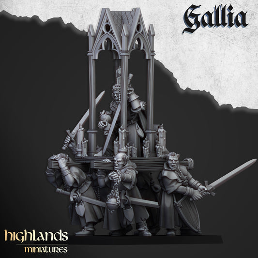 Gallia Pilgrims and Gallia Reliquary  by Highlands Miniatures