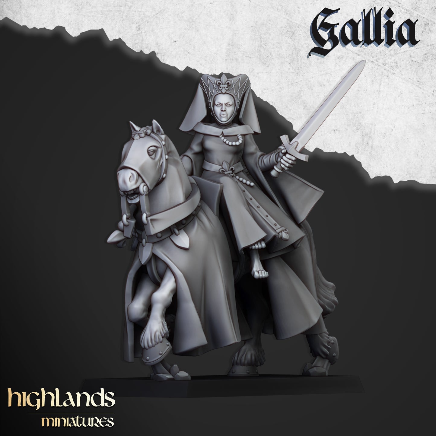 Gallia Damsel #2 by Highlands Miniatures