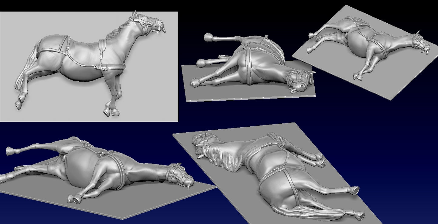 Great War Trench Dead Horses by Weird Armies Reign