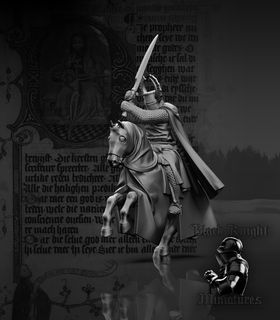 13th century Order Marshal of the Teutonic Order  by Black Knight Miniatures.
