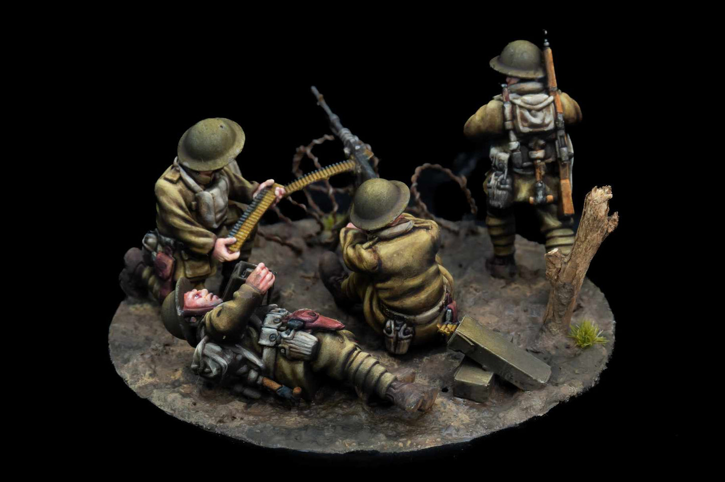 Great War USMC Hotchkiss Team by W3 Wargaming