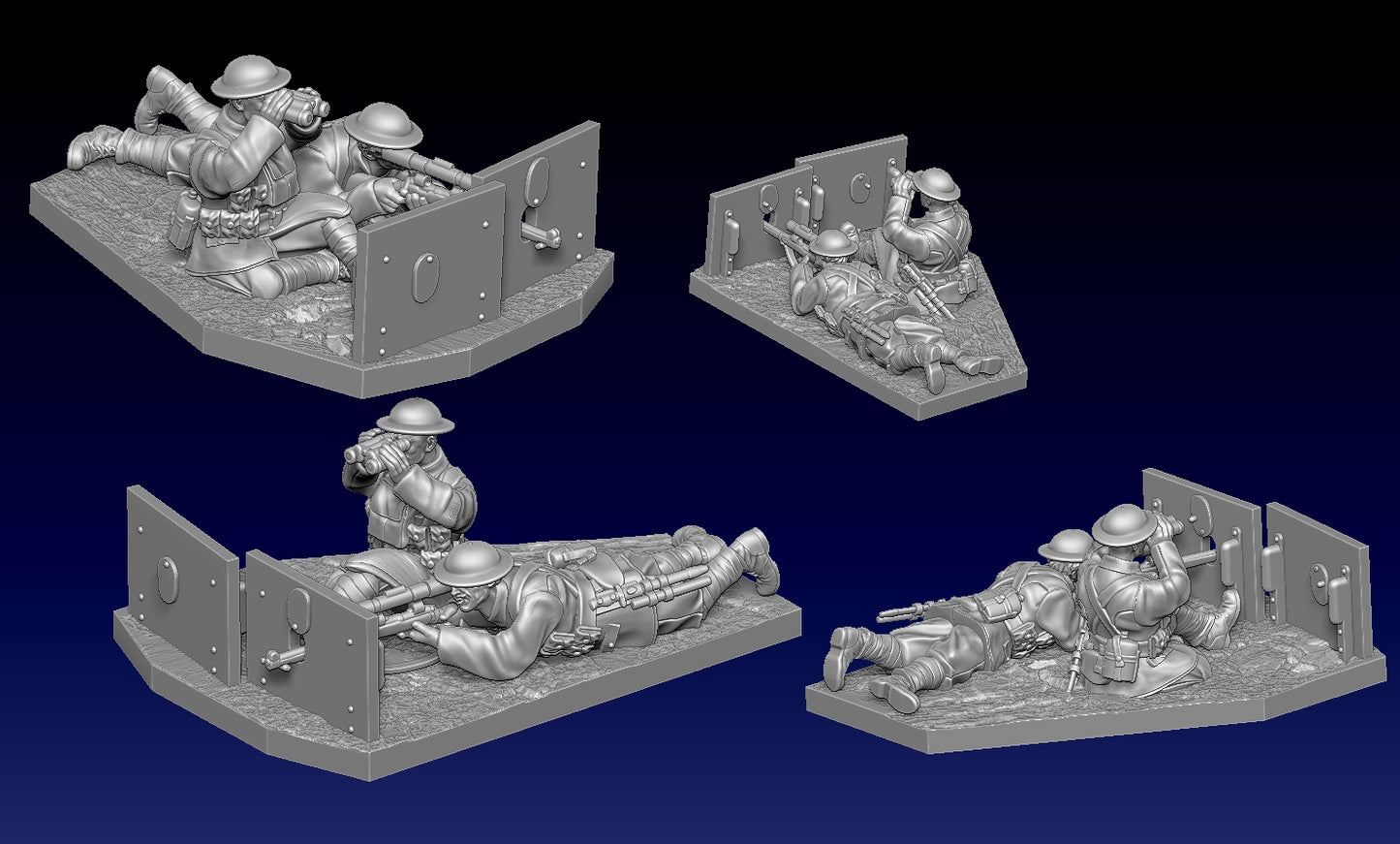 Great War Trench Sniper Team 1 by Weird Armies Reign