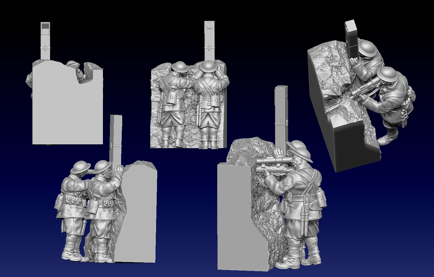 Great War Trench Sniper Team 2 by Weird Armies Reign