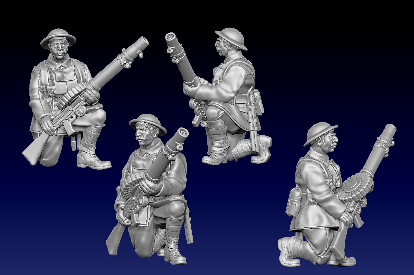 Great War Trench Lewis Gunners by Weird Armies Reign