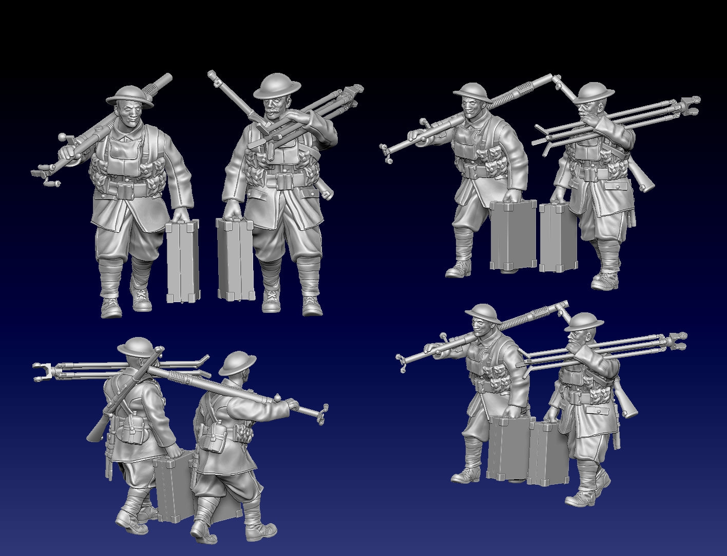 Great War Trench 1.59-inch breech-loading Vickers Q.F. Gun, Mk II "Rocket Gun" 2 by Weird Armies Reign