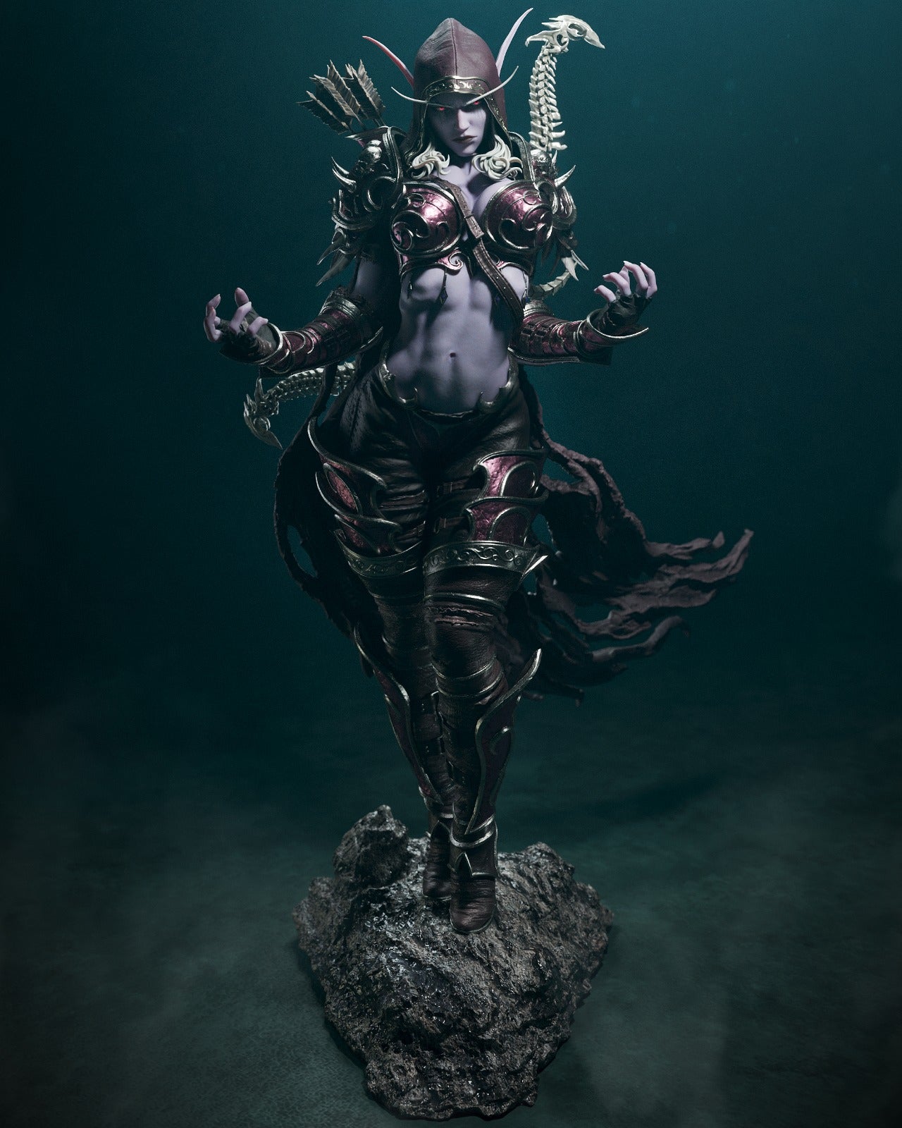 Dark Elf Archer by CA 3D