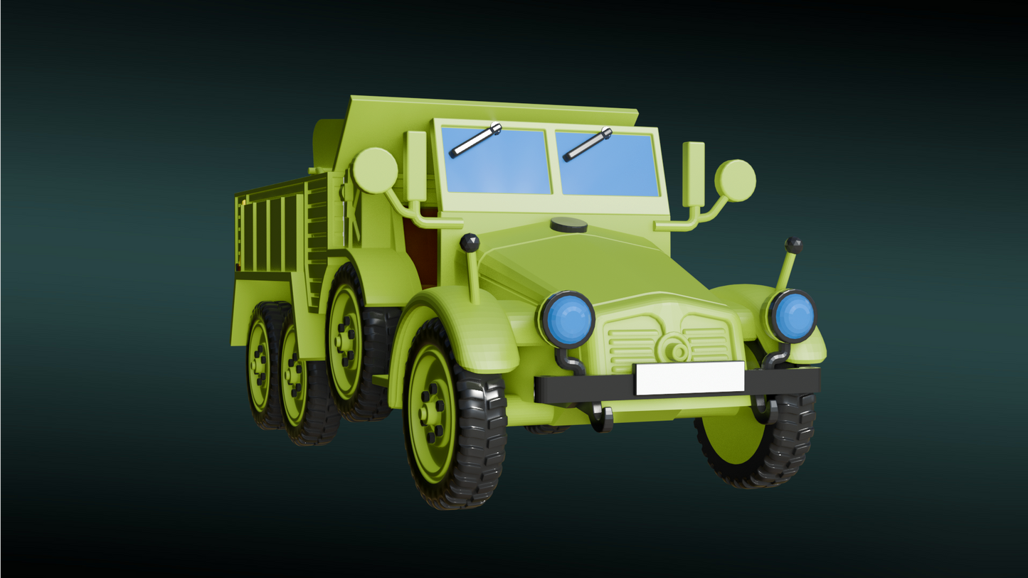 Krupp Protze 44M_Buzogányvető by Wargame3D
