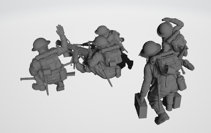 BEF Vickers Machine Gun Team