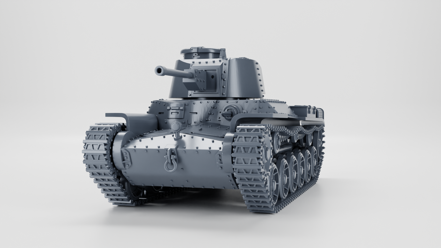 Type 97 Chi-Ha Kai Tank by Wargame3D